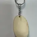 Doğal Ahşap Anahtarlık Kavak 3,5x5,5 cm