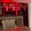 Işıklı Kasap Tabelası Neon Led İç Mekan Levha