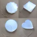 Şeffaf Pleksi Anahtarlık Baskısız 6 cm