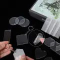 Şeffaf Pleksi Anahtarlık Baskısız 6 cm