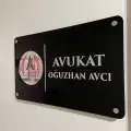 Siyah Pleksi Kapı ve Duvar Tabelası