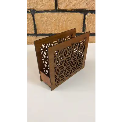 Ahşap Mutfak Peçeteliği 15x13 cm
