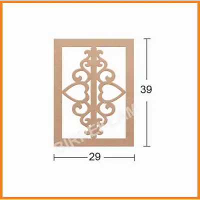 Boyanabilir Dekoratif Desen Duvar Dekorasyonu 39x29 cm mdl10