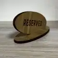 Masaüstü Rezerve Yazısı Mdf Lazer Kesim