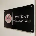 Siyah Pleksi Kapı ve Duvar Tabelası