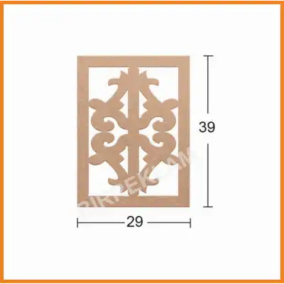 Boyanabilir Dekoratif Desen Duvar Dekorasyonu 39x29 cm mdl6