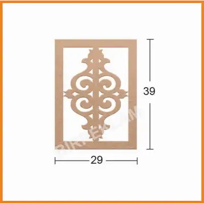 Boyanabilir Dekoratif Desen Duvar Dekorasyonu 39x29 cm mdl7