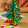 Yılbaşı Ağacı Ahşap Boyama Etkinlik Aktivite Oyuncak