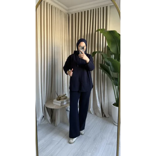 BASIC KAPÜŞONLU OYSH TAKIM LACİVERT