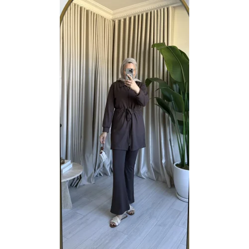 BELDEN BAĞLAMALI OYSH TAKIM ANTRASİT