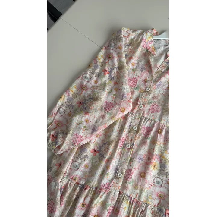 ALYA ÇİÇEK DESENLİ MANGO ELBİSE