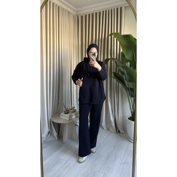 BASIC KAPÜŞONLU OYSH TAKIM LACİVERT