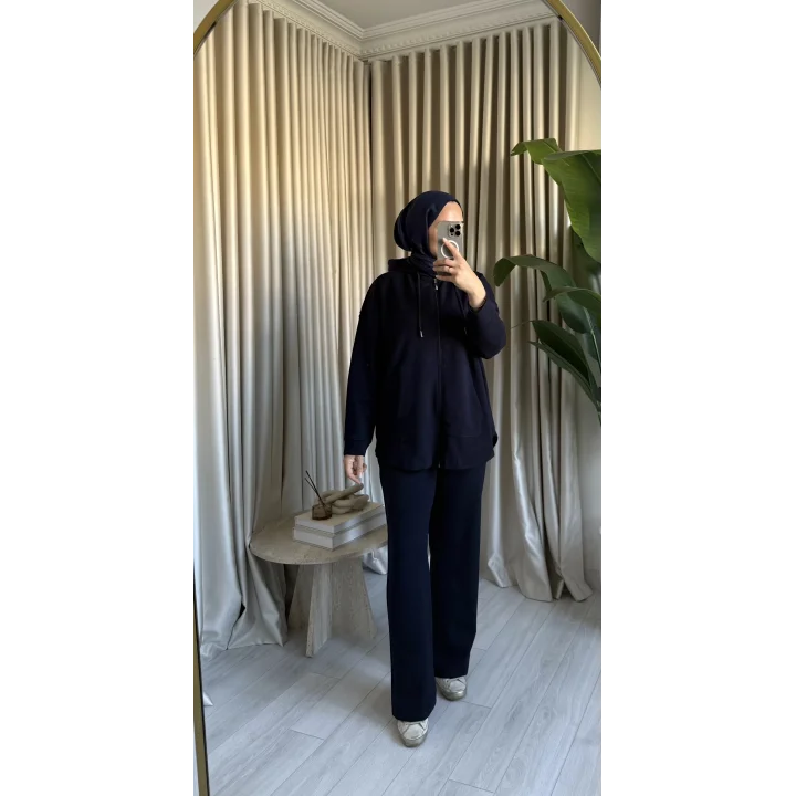 BASIC KAPÜŞONLU OYSH TAKIM LACİVERT