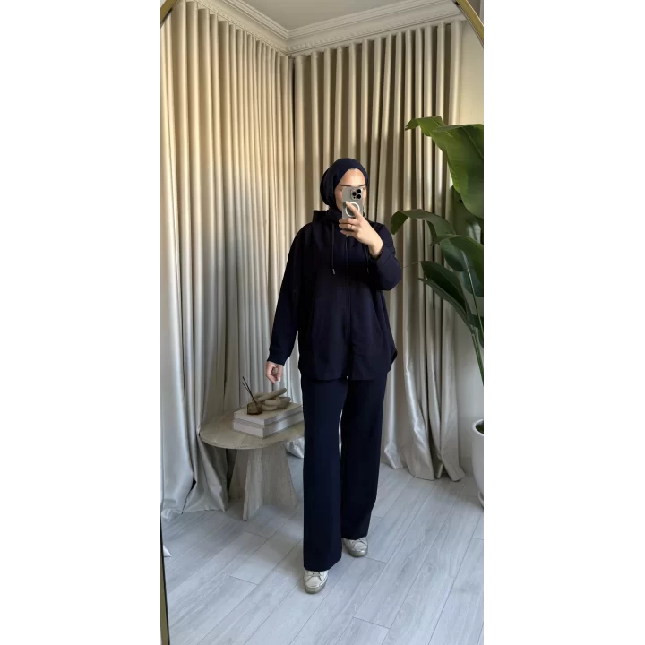 BASIC KAPÜŞONLU OYSH TAKIM LACİVERT
