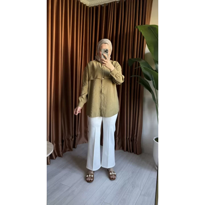 MİLA TENSEL GÖMLEK YEŞİL