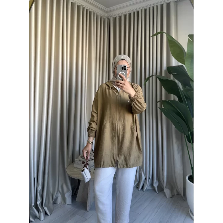 MİNA FERMUARLI KAP OLİVE