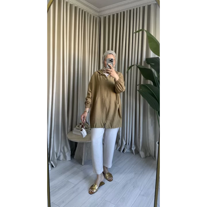 MİNA FERMUARLI KAP OLİVE