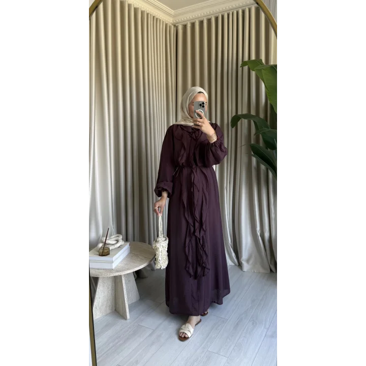 TÜL MODAL ELBİSE BURGONYA