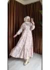 ALYA ÇİÇEK DESENLİ MANGO ELBİSE