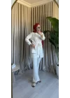 BELDEN BAĞLAMALI OYSH TAKIM BEYAZ