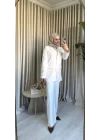 ÇİZGİLİ TAKIM BEYAZ