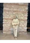 DÜĞME DETAYLI TAKIM SARI