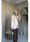 KETEN BLAZER CEKET TAŞ