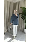 KİMONO KOT CEKET ANTRASİT