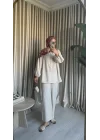 LAİDE KETEN TAKIM NATURAL