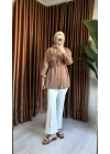 MİLA TENSEL GÖMLEK CAMEL