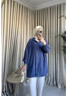 MİNA FERMUARLI KAP İNDİGO