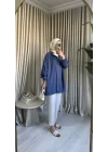 MİNA FERMUARLI KAP İNDİGO