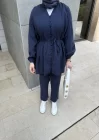 NERVÜR DETAYLI TAKIM LACİVERT