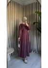 NERVÜRLÜ ELBİSE GÜL KURUSU
