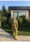 TAŞLI İNCE KETEN TAKIM OLİVE