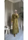 TÜL MODAL ELBİSE OLİVE