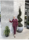 NERVÜR DETAYLI TAKIM BORDO