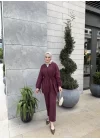 NERVÜR DETAYLI TAKIM BORDO