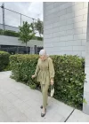 NERVÜR DETAYLI TAKIM YEŞİL