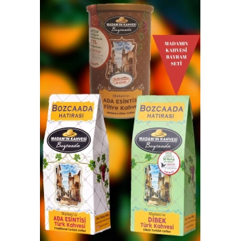 Ada Filtre 250gr ve Ada Türk Kahvesi 100gr ve Dibek Türk Kahvesi 100gr