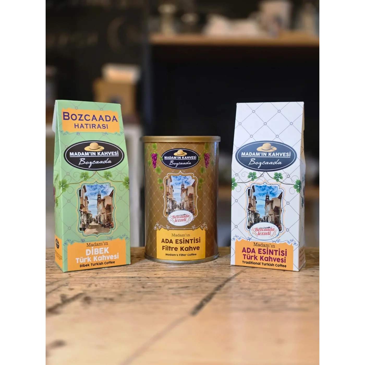 Ada Filtre 250gr ve Ada Türk Kahvesi 100gr ve Dibek Türk Kahvesi 100gr