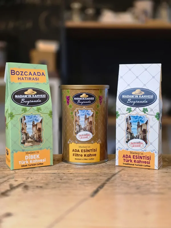 Ada Filtre 250gr ve Ada Türk Kahvesi 100gr ve Dibek Türk Kahvesi 100gr