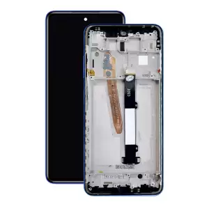 Xiaomi POCO X3 NFC Lcd Ekran Dokunmatik Çıtalı Mavi