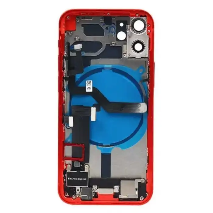 Apple Uyumlu iPhone 11 Kasa Kapak Kırmızı Dolu