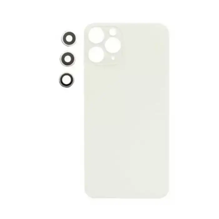 Apple Uyumlu iPhone 11 Pro Arka Kapak Kamera Lensli Beyaz