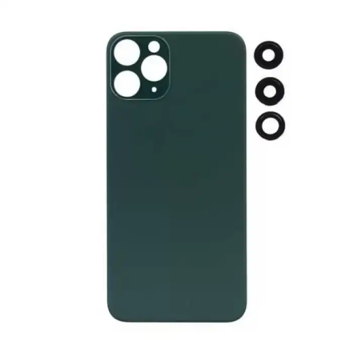 Apple Uyumlu iPhone 11 Pro Max Arka Kapak Kamera Lensli Yeşil