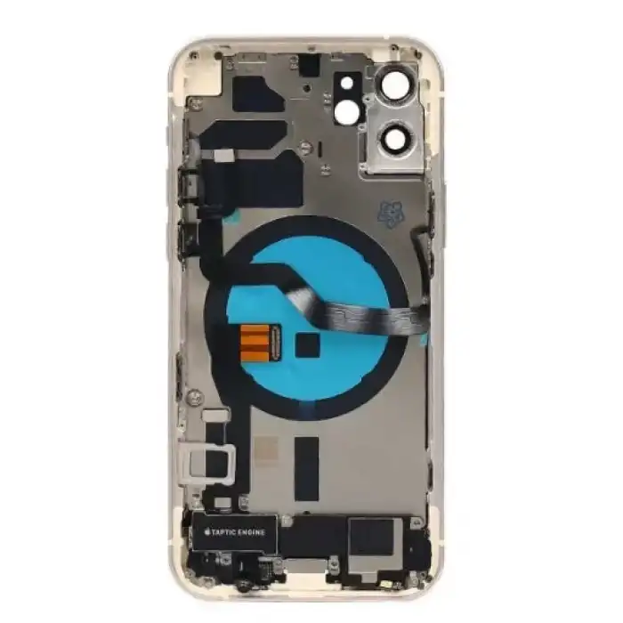 Apple Uyumlu iPhone 12 Kasa Kapak Beyaz Dolu