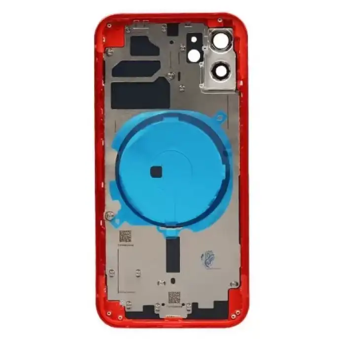 Apple Uyumlu iPhone 12 Kasa Kapak Kırmızı Boş
