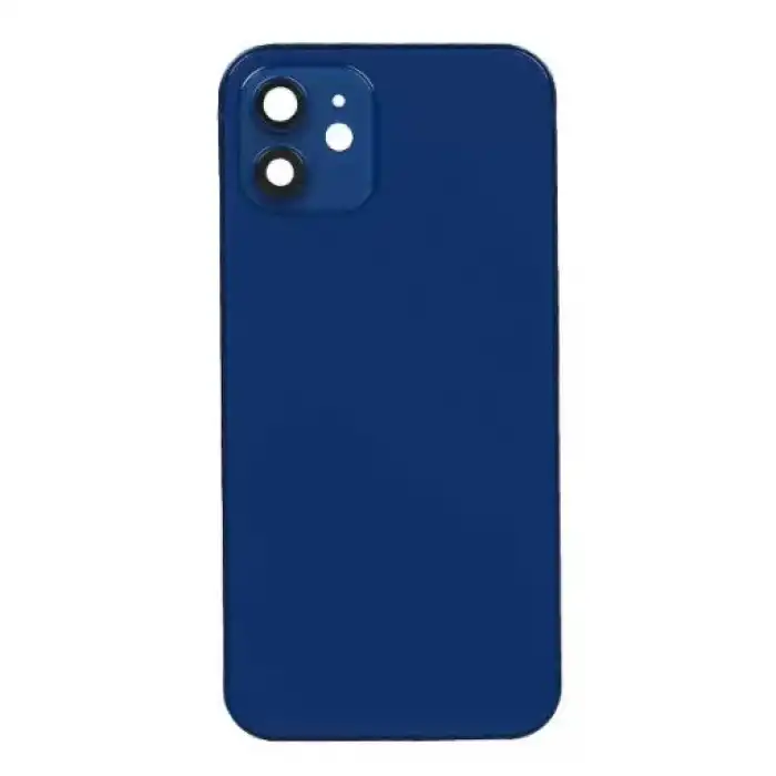Apple Uyumlu iPhone 12 Kasa Kapak Mavi Boş