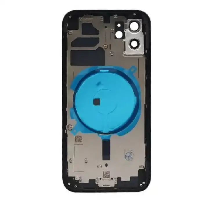 Apple Uyumlu iPhone 12 Kasa Kapak Siyah Boş